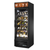 True GDM-23W-HC~TSL01 27" Black Refrigerated Glass Door Wine Merchandiser with LED Lighting, Refrigerant R290, 20.8 Cu. Ft.