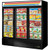 True GDM-72F-HC~TSL01 78 1/8" Black Glass Door Merchandiser Freezer with LED Lighting, Refrigerant R290, 61.8 Cu. Ft.