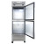 True T-23DT-HC 27 1/8" Bottom Mounted Solid Half Door Reach-In Combination Refrigerator / Freezer,Silver, Refrigerant R290, 8.3 /11.4 Cu. Ft.