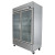 True T-49FG-HC~FGD01 54 1/8" 2 Section Glass Door Reach-In Freezer with LED Lighting,Silver, Refrigerant R290, 44.6 Cu. Ft.