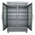 True T-49FG-HC~FGD01 54 1/8" 2 Section Glass Door Reach-In Freezer with LED Lighting,Silver, Refrigerant R290, 44.6 Cu. Ft.