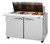 Turbo Air PST-48-18-N 48.25'' 2 Door Counter Height Mega Top Refrigerated Sandwich / Salad Prep Table Refrigerant R290,  15  Cu. Ft.