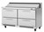 Turbo Air PST-60-D4-FB-N 60.25'' Refrigerated Sandwich / Salad Prep Table with Refrigerant R290,  14.8 Cu. Ft.