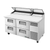 True TPP-AT-67D-4-HC 67 3/8" Refrigerated Pizza Prep Table with Four Drawers, 9 Pans (Top), Refrigerant R290