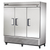True TS-72F-HC 78 1/8" Stainless Steel Solid Door Reach-In Freezer, 65.6 Cu. Ft.,  Refrigerant R290