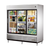 True TSD-69G-HC-LD 78 1/8" 3 Section Sliding Glass Door Reach-In Refrigerator with LED Lighting, 64.4 Cu. Ft.,  Refrigerant R290