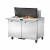 True TSSU-48-18M-B-HC~SPEC3 48" Two Section Mega Top Sandwich Prep Table, 18 Pans Top, Refrigerant R290