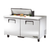 True TSSU-60-10-HC 60" 2 Door Refrigerated Sandwich / Salad Prep Table, 10 Pans Top, Refrigerant R290