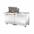 True TSSU-60-12M-B-HC~SPEC3 60" Two Section Mega Top Sandwich Prep Table, 12 Pans Top, Refrigerant R290