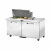 True TSSU-60-15M-B-HC 60" Two Section Mega Top Sandwich Prep Table, 15 Pans Top, Refrigerant R290