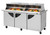 Turbo Air TST-72SD-30-N-DS 72.63'' 3 Door Counter Height Mega Top Refrigerated Sandwich / Salad Prep Table Refrigerant R290, 23 Cu. Ft.