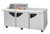 Turbo Air TST-72SD-15M-N-CL 72.63'' Mega Top Refrigerated Sandwich / Salad Prep Table  Refrigerant R290,  23 Cu. Ft.