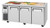 Turbo Air JBT-72-N 70.88'' 3 Door ADA Height Refrigerated Sandwich / Salad Prep Table with Standard Top  Refrigerant R290,  18  Cu. Ft.