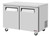 Turbo Air EUF-48-N-V 48.25'' 2 Section Undercounter Freezer with 2 Left/Right Hinged Solid Doors and Side / Rear Breathing Compressor Refrigerant  R290  13.2 Cu. Ft