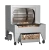 Wood Stone WS-SFR-10-BROILER Mt. Olympus 62"W Solid Fuel Commercial Rotisserie Oven,with Charbroiler, 60–70 Chickens Capacity, Rear Load and Unload, 10-Spit