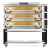 PizzaMaster PM 743ED - 700 Series Modular Electric Pizza Deck Oven, Full Size and Highly Efficient, Hearthstone Clay, 3 Decks, Baking Surface 56"W x 28"D, 208/240V, 1/3 Phase, 12.6/13.7 kW