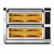 PizzaMaster PM 452ED-4DW 450 Series Compact Electric Stone-Hearth Performance CounterTop Pizza Bake Oven, Unique Scandinavian Design, Double Deck, 36.2" x 18.1 Deck Size, 2 Chamber/4 Stone, 21.58 kW