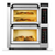 PizzaMaster PM 552ED-3 550 Series Compact Electric CounterTop Pizza Bake Oven, Unique Scandinavian Design, Double Deck, 21.1"W x 21.1"D Deck Size, 2 Chamber/3 Stones, 10.95 kW