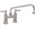 T&S Brass TSB0226 (or Equivalent) Faucet, 4"Deck, 10"Spt, Leadfree (110-1213)