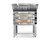 Cuppone ML435/2TS-B6-US Michelangelo 47.3"W Double Deck Pizza Bake Oven, Touch Screen Control, (4) 13" Pizza/Deck, 5.5"H Cordierite Deck - 5.8 kW/Deck