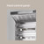 Cuppone DN635/2CD-B6-US DONATELLO 45.3"W Electric Double Deck Commercial Pizza Bake Oven, CD Version, (6) 13" Pizzas/Deck, (2)5.5"H Cordierite Decks - 8.4 kW/Deck