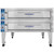 Bakers Pride EP-2-8-5736 EP Series Electric Pizza Deck Oven, 2 Deck, 2 Chamber 57" x 36" Deck Size 7" Deck Height  40 Cu/Ft