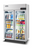 Migali C-2RG-HC - 51.75" Competitor Series® Two Section Reach In Refrigerator, Left/Right Hinge Glass Door(2), Top Mount - 43.2 Cu/Ft