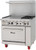 Migali C-RO2B-24GL-LP - 2 Burner Gas Range w/ 24 " Griddle and Oven(1), Liquid Propane - Left Side - 23,000 BTU/Burner