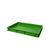 AMPTO VAS010G 23.63" x 15.75" Pizza Dough Box Stackable - Green - 3.5"H