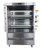 AMPTO METAL SUPREME FRG4VE Commercial Gas Chicken Rotisserie Oven - 2 Burner 4 Spit Sliding Doors Stainless Steel Rotisserie, 20 Chicken Capacity