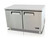 Migali C-U60F-HC Two Section Solid Hinged Door 2 Shelf 18.2 cu ft 60.2"W Stainless Steel Competitor Series Rear Mounted Reach-In Under-Counter and Work top Freezers | 18.2 cubic feet 60.2 inch wide Undercounter & Worktop Freezer with Double Swing Doors, R290 Refrigerant and Energy Star