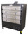 Peerless 2348P - 50"W Pizza Oven, High Sections Gas Fired Multideck Oven, 4 Decks 8 Pans, Energy Efficient Steel Tubular Burners, LP/Natural Gas 96,000 BTUs