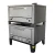 Peerless CW52B Bake Gas Deck Ovens with Two 12” High Decks and 42”W x 32”D Steel Deck Interior | 50 inch Wide Double-Stacked Stainless Steel Commercial Baking Pizza Ovens (2) 60000 BTU