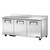 True TWT-72-HC (or Equivalent) (3)Ss Dr Work Top Fridge 115v/60hz/1-Ph (TRUTWT72HC)