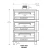 Peerless CW53BSC - 56"W Triple Stack Gas Fired Bake & Roast Deck Oven, Heavy Duty Steel Deck, 4-Cell "Power-Pak" Burner System, 42"W x 32"D Deck Size 12"H Sections, 60,000 BTUs/Oven