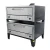 Peerless CW200P Gas Pizza Ovens with Two 9” High Decks, Pizza Stones and 52”W x 36”D Hearth Deck Interior | 60 inch Wide Double-Stacked Stainless Steel Commercial Super Size Floor Model Ovens (2) 100,000 BTU