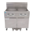 Frymaster 21814GF Commercial Natural Gas/Liquid Propane Deep Fryer with Built-In Filtration – Dual Frypot 63 lb Capacity Tube Fryer - High-Production Oil-Conserving Floor Fryer w/ LANE Control - 119,000 BTU