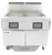 Frymaster 2FQG80T FilterQuick® Commercial Gas Deep Fryer with Automatic Filtration & FQ4000 easyTouch® Controls - 80 lb. (2) Frypot High-Efficiency Tube Fryer