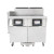 Frymaster 2FQG120T FilterQuick® Commercial Gas Deep Fryer with Automatic Filtration & FQ4000 easyTouch® Controls - 120 lb. (2) Frypot High-Efficiency Tube Fryer