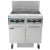 Frymaster FPPH255 High-Efficiency Commercial Gas Fryer with Built-In Filtration - (2) Unit. 100 lb Open Pot Floor Fryer w/ Digital Controls - 160,000 BTU