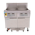 Frymaster FPLHD265 Decathlon Gas Floor Fryer with Built-In Filtration - High-Efficiency Fryer w/ Thermatron Controls - (2) Unit. 100 lb Large Vat Tube Fryer - 210,000 BTU/HR