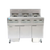 Frymaster FPEL314CA Commercial Electric Floor Fryer with Built-In Filtration - (3) Unit. 30 lb Open Pot Automatic Top Off - Built-In Filtration OCF Fryer w/ 3000 Controls - 14 KW.