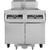 Frymaster/DEAN 2PRG50T PowerRunner Commercial Gas Fryer - (2) Unit. 50 lb Tube-Type Pot with Thermo-Tube Heat Transfer System w/ Digital Timer - 240,000 BTU/HR