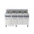 Frymaster/DEAN 4PRG50T PowerRunner Commercial Gas Fryer - (4) Unit. 50 lb Tube-Type Pot with Thermo-Tube Heat Transfer System w/ Digital Timer - 480,000 BTU/HR