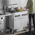 Frymaster FPRE214 High Efficiency Electric Floor Fryer - (2) 50 lb Open Pot Built-In Filtration w/ DIGITAL Controls - 14 KW/ Pot