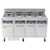 Frymaster FPRE414 High Efficiency Electric Floor Fryer - (4) 50 lb Open Pot Built-In Filtration w/ DIGITAL Controls - 14 KW/ Pot