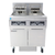 Frymaster FPRE414TC High Efficiency Electric Floor Fryer - (4) 50 lb Open Pot Built-In Filtration w/ CM3.5 Controls - Triac Control 14 KW/Pot