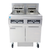 Frymaster FPRE217 High Efficiency Electric Floor Fryer - (2) 50 lb Open Pot Built-In Filtration w/ CM3.5 Controls - Solid-State Thermostat Controls - 17 KW/Pot