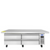 Atosa MGF8461GR 52"W 2 Drawers Chef Base Freezer Series with Reinforced Stainless Steel Equipment Top & R290 Refrigerant, 2.9 Cu./Ft.