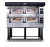 Moretti Forni P120E A2 49"W serie P Double-Deck Electric Pizza Bake Oven Tray Holder Slides, 16 Pizza Capacity, Refractory Stone Baking Chamber(2) 49"Wx26Dx7"H, 17.2 kW